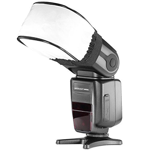 Neewer Universal Soft Mini Flash Bounce Diffuser Cap Compatible with Canon, Nikon, Godox, Yongnuo, Neewer TT560 NW550 NW561 NW570 NW580 NW625 NW635 NW-670 750II NW645 NW655 Speedlite Flashes