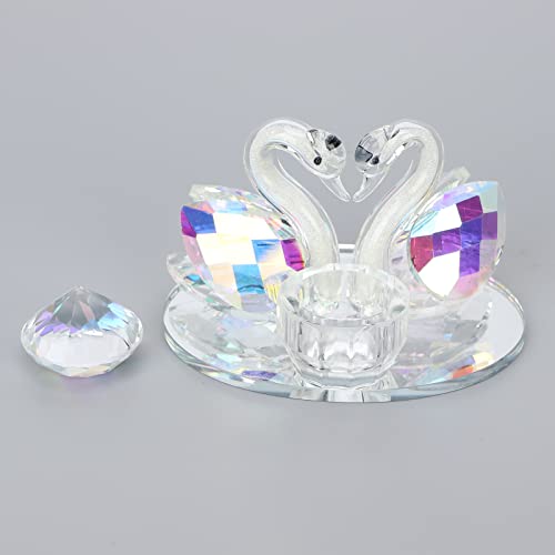Nail Art Dappen Dish, Swan Shape Multifunctional Liquid Powder Exquisite Elegant Glass Acrylic Liquid Cup Holder Photography Prop Glassware Tools with Lid for Home Nail Salon