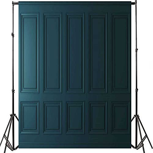 6x9ft Empty Room Backdrops for Photography Blue Minimalist Simple Fashion Interior Wall Classic Vintage Elegant European Photography Wedding Background Studio Props BJRLEM1083 - size: 6x9ft