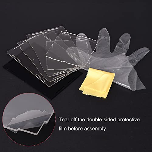 uxcell Acrylic Clear Display Case Box Dustproof Protection Showcase Cube Collectibles Show Box 7.9x3.9x3.9inch - size: 7.9x3.9x3.9 Inch