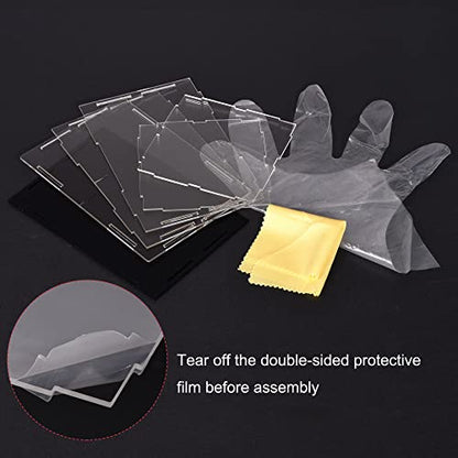 uxcell Acrylic Clear Display Case Box Dustproof Protection Showcase Cube Collectibles Show Box 7.9x3.9x3.9inch - size: 7.9x3.9x3.9 Inch