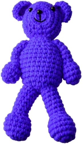ECYC Newborns Crochet Beanie with Bear Doll Baby Picture Outfits Photography Bat - color: Navy