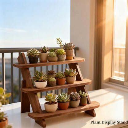 Wooden Display Stand, Tiered Cupcake Stand, 3 Tier Display Stand Riser, Rustic Risers Dessert Table Display Shelf Spice Rack Organizer Holder, Cologne Stand Perfume Organizer Stand - color: Walnut-3Tier