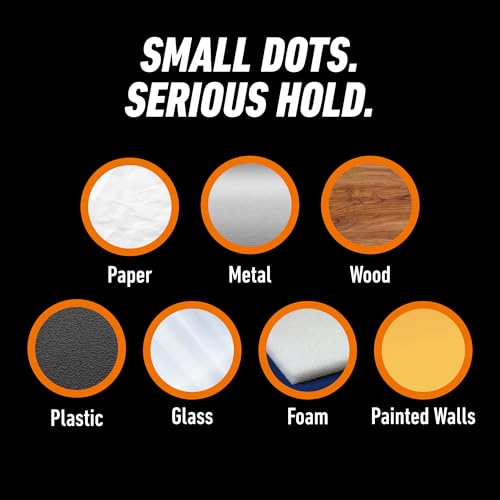Gorilla Permanent Adhesive Dots, Double-Sided, Clear, 0.5" Diameter, 150 Pieces (Pack of 3) - No Mess, Photo Safe - size: 3 - Pack