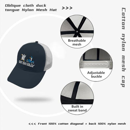 INVULNERABLE Funny Trucker Hat Embroidered Hat Baseball Cap Hats Men Funny Hats Women - color: Goose