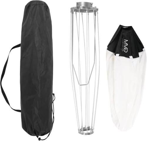 GVM Lantern Softbox Soft Light Modifier, 26inch, Quick-Setup Quick-Folding GVM Light Upgraded for GVM SD80D P80S SD300D SD200D SD200S ST200R ST100R PR150D PR150R and Other Bowens Mount Light - size: 65cm-softbox