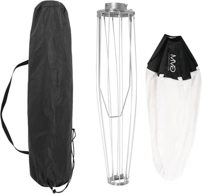GVM Lantern Softbox Soft Light Modifier, 26inch, Quick-Setup Quick-Folding GVM Light Upgraded for GVM SD80D P80S SD300D SD200D SD200S ST200R ST100R PR150D PR150R and Other Bowens Mount Light - size: 65cm-softbox