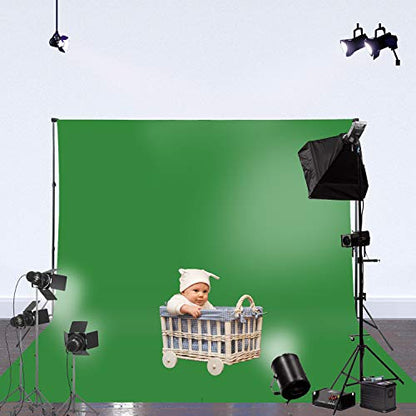 ISSUNTEX 5X7 ft Background Muslin Backdrop, Photo Studio, Collapsible High Density Screen for Video Photography and Television-Blue/Green - color: Blue/Green, size: 5X7 ft