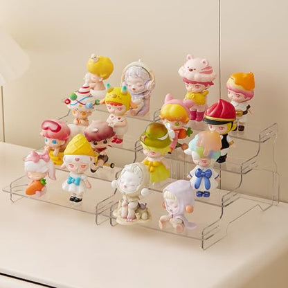 Display Risers, 4 Tier Perfume Organizer Stand，Clear Cupcake Stand Holder，Display Risers for Figures,Cake Shelves Retail (6.5inch-4 pack) - size: 6.5inch-4 Pack
