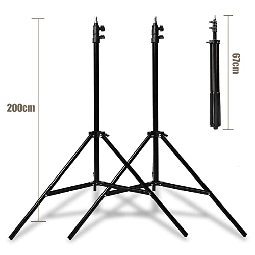 Godox Professional Studio Flash Kit for Photography, Strobe Lights Softbox Lighting Kit, 2x180W 5600K Compact Monolights with Flash Trigger, Softbox, Light Stands