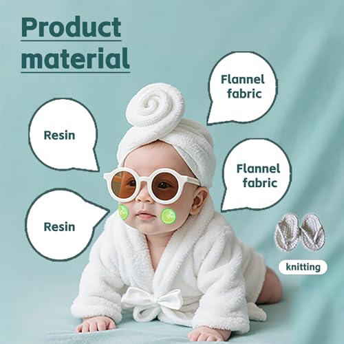 6 Pieces Newborn Photography Props 0-4 Months Photo Props - color: White