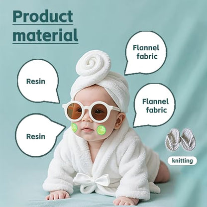 6 Pieces Newborn Photography Props 0-4 Months Photo Props - color: White