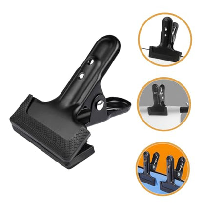 ARTIBETTER 4pcs Backdrop Clips Backdrop Fixing Clamps Heavy Duty Cold Rolled Steel for Photography Setup Stylish for Securing Background Cloths