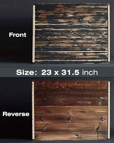 Photo Backdrop Board, Solid Wood Product Photography Background 23x31.5in, Double-Sided Color Small Backdrops for Food Jewelry and Cosmetics