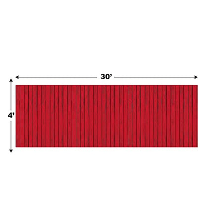 Beistle Red Barn Siding Wall Backdrops, 4’ x 30’, 2 Pack - Rustic Western Backdrop, Photo Backdrop, Farm Barnyard Background, Weathered Barn Decor, Easy to Adhere Wall Covering, Photography Background - style: Red Barn Siding - 2 Piece