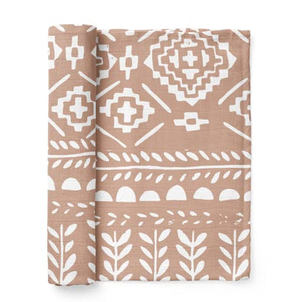 Mini Wander Swaddles for Newborns Muslin Swaddle Blankets - Breathable Soft Gender Neutral Receiving Blanket Baby Essentials | 47 x 47 Cotton - (Tapestry (Maple Sugar) - color: Tapestry (Maple Sugar)