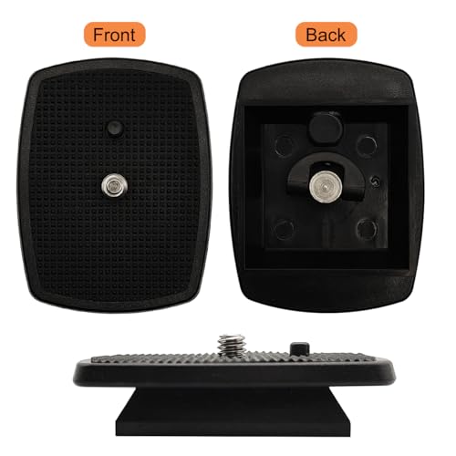 42mm (1-5/8") Quick Release Plate, Universal Tripod Mount Adapter with Non-Slip Grip for 42x42mm Square Socket Tripod Heads - size: 42 mm