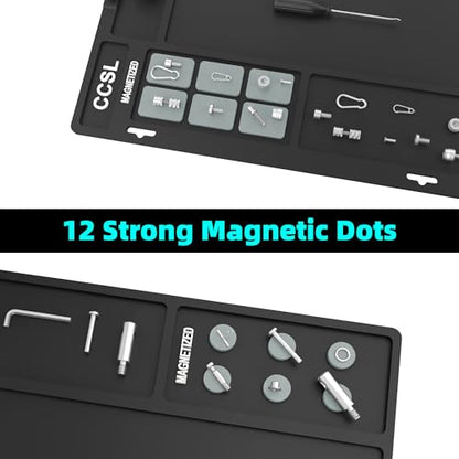 Gun Cleaning Mat 48"x16", Extra Large Magnectic Gun Mat for All Guns Anti-Slip Rubberized Workbench Mat for Pistol and Rifle - color: Black