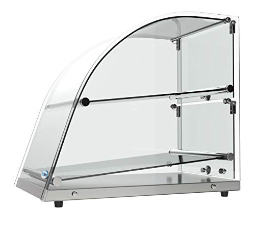 KoolMore DC-2CN Bakery Display Case, 2.4 Cu. Ft - 2 Shelves - size: 14 in. - 2 Shelves