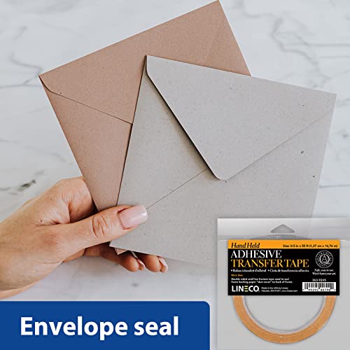 Lineco, Reverse Wound Acid Free 2 mil Adesive Transfer Hand Held ATG Tape. Used in Picture Framing, Mounting of Materials Such as Paper, Wood, Plastics, and Metals - color: 1 Pack
