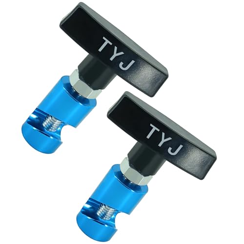 Hood Strut Clamp Hood Prop Rod Tool Up to Dia.3/8”Aluminum Alloy Lift Support Clamp with Brass Core Protection Car Hood Holder Car Hood Prop Spark Plug Gap (Blue)