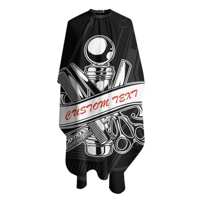 Custom Barber Cape, Personalized Haircut Salon Cape for Men - color: Barber Style 4