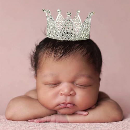 Newborn Photography Props Girl Boy Crown Photo Shoots Headband for Newborn Crystal Princess Party Headwear Photography Props