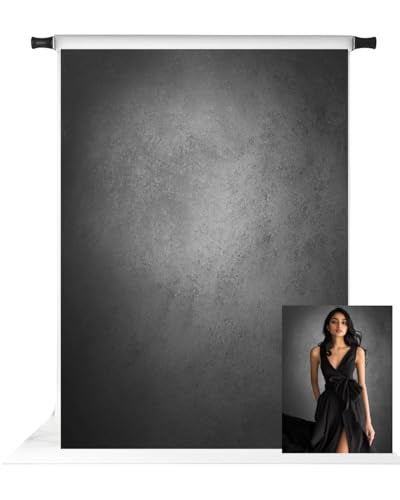 Kate 6.5x10ft Gray Abstract Photography Backdrop Grey Portrait Textures Photo Background Old Master Grey Backdrops - color: Grey, size: 6.5x10ft