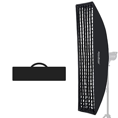 Godox 12"x47" / 30x120cm Softbox, Grid Strip Softbox, Bowens Mount Softbox for Photo Studio Flash Compatible Godox VL150II VL300II SL60W SL60IID SK400II DP400III DP600III QT600III (FW 30x120(1PCS)) - color: FW 30x120(1PCS)