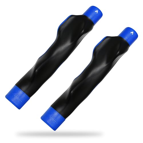 Golf Grip Trainer, Right or Left Handed Golf Training Aid for All Levels of Golfers - Fix Hand Position & Grasp, Master Correct Grip Posture, Golf Accessories - color: Blue-2 Pack, size: Right Hand