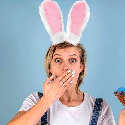Plush Bunny Ears Headband for Easter Accessory for Girls Cute Cosplay Prop for Parties and Festivals for Easter Celebrations