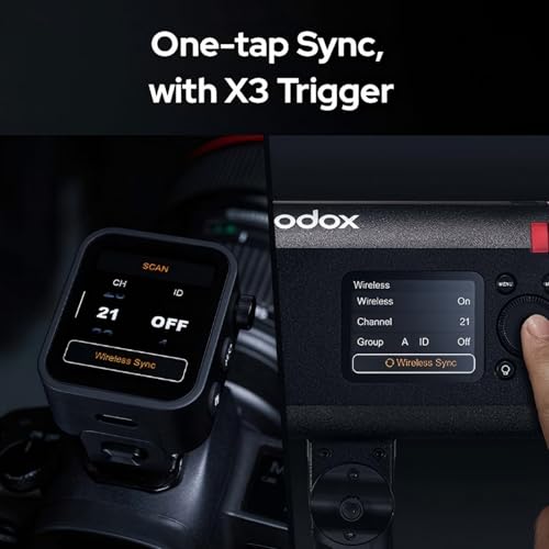 Godox AD600BM II AD600 BM II AD600BMII Flash, 0.01-1.9s Recycle/One-Tap Sync with X3/GN87 40W Modelling Led/16 Color Group Indicators/Flash Duration 1/220-1/11760s/Power Range from 1/1 to 1/512
