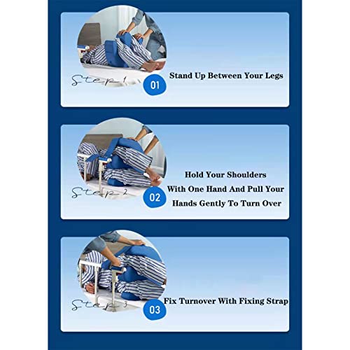 YZRYXHWL Bedridden Patient Turning Device-Multifunctional Turning Pillow PU Leather Anti-Bedsore Waterproof Paralyzed Bed Shift Nursing Products Helping The Elderly Turn Over Pillow