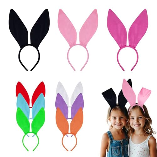 Rabbits Ears Hairband Photo Props Easters Hair Hoop Headband Party Headpiece Dress up Headbands for Music Festival - color: Green