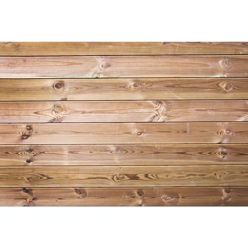 Wood Backdrops for Photography Grunge Vintage Worn Wooden Boards Background Seamless Backdrop Brown Photo Wallpaper Wrinkle Free Photography Portrait Booth Video Shoot Studio Props Vinyl 5x3ft - color: Wood Brown, size: 5x3ft