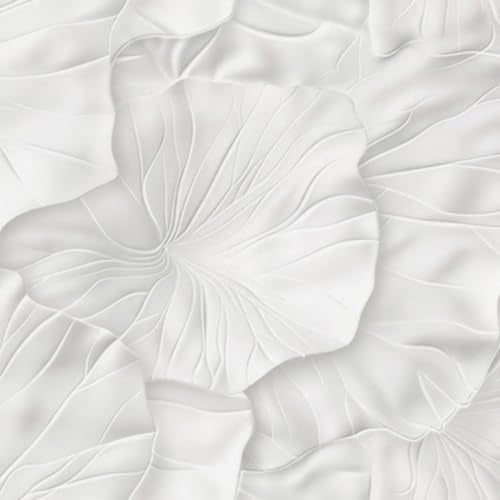 HOMETITUTE White Embossed Floral Wallpaper Peel and Stick Textured Flower Contact Paper Wall Paper Stick 17.7" x 118.1" Self Adhesive Vinyl Wall Covering for Bedroom Cabinets Decor - color: White Embossed Floral
