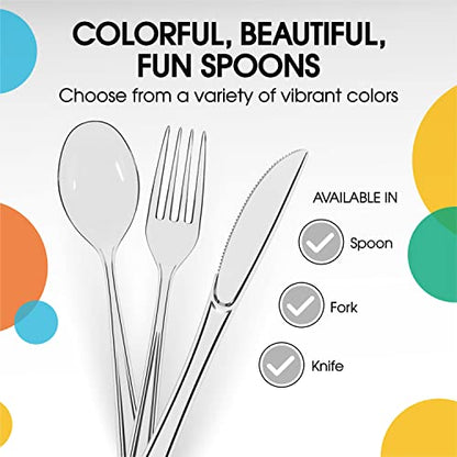 Party Solids Clear Plastic Forks 200 Pieces Clear Forks Disposable Utensils Heavy Duty Plastic Cutlery Set Disposable Cutlery Sets Flatware Sets Silverware Set Party Supplies & Party Tableware - color: Clear