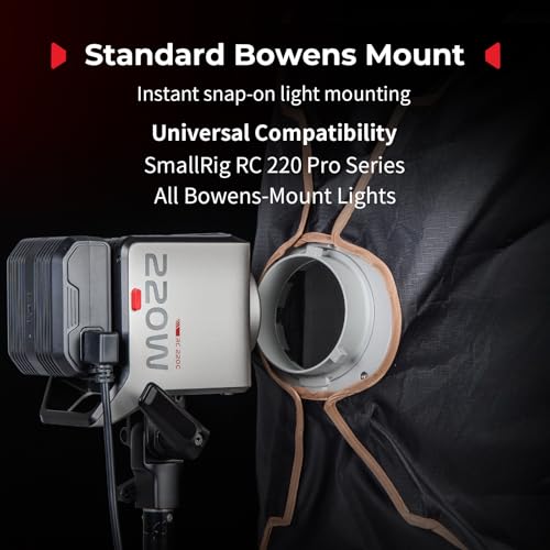 SMALLRIG 12'' x 47'' Quick Release Softbox Bowens FS-30120 with Diffuser/Honeycomb Grid/Bag, Softbox Compatible with SmallRig RC 220 pro, for Bowens Mount COB Lights, for Godox for Neewer -5370 - size: 12"x47"