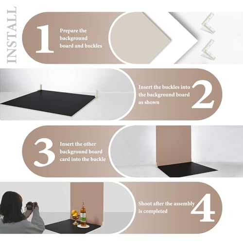 2-Sided 2 PCS Morandi Photo Backdrop Boards, Flat Lay Food Photography Background, Durable Waterproof Product Photography, 24x24 Inch, BEIYANG - color: Double-Sided Morandi 24x24
