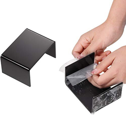 Chuangdi 2 Sets Acrylic Display Risers, Product Stand, Jewelry Display Riser Shelf Showcase Fixtures for Dessert Cupcake Candy Figure Treat Action Showcase(Black,Small Set) - color: Black, size: Small Set