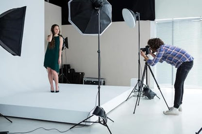 White Vinyl Photography Backdrop - 8ft(w) x 10ft(h) - Professional-Quality, Matte Studio Background