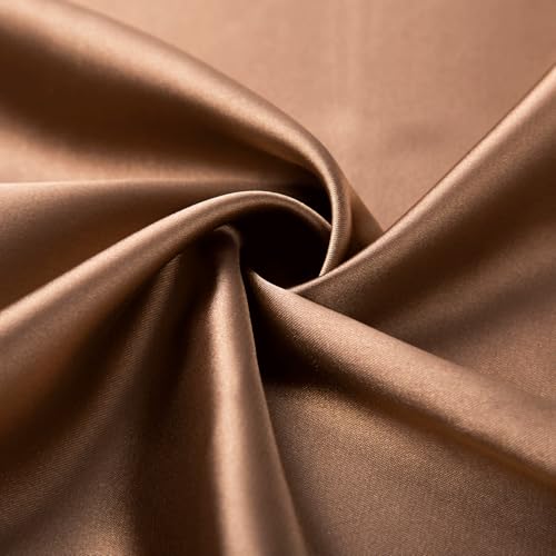 Satin Photography Background Silk, Glossy Fabric Backdrops for Manicures, Jewelry, and Cosmetics, Flat Lay Photoshoot(Khaki, 2.5×3.3ft/75×100cm) - color: Khaki