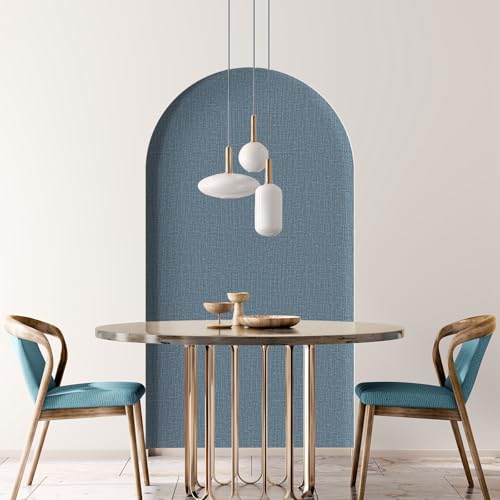 WADILE Grasscloth Peel and Stick Wallpaper 15.7in x 78.7in, Textured Contact Paper for Cabinets, Faux Linen Wall Paper Pull and Stick, Fabric Vinyl Wallpaper Self Adhesive Navy Blue - color: Navy Blue, size: 15.7" x 78.7"