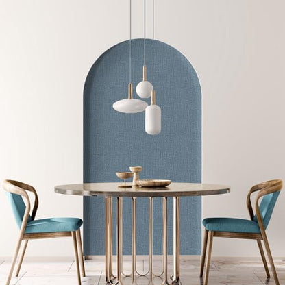 WADILE Grasscloth Peel and Stick Wallpaper 15.7in x 78.7in, Textured Contact Paper for Cabinets, Faux Linen Wall Paper Pull and Stick, Fabric Vinyl Wallpaper Self Adhesive Navy Blue - color: Navy Blue, size: 15.7" x 78.7"