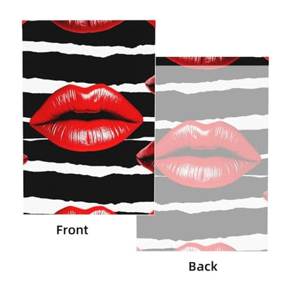 Red Lips Kiss Backdrop Background for Photography 5x7ft Photobooth Professional Photo Backdrop Curtains Video Photography Studio Photo Backgrounds Banner Booth Background Screen Parties - color: Red Lips Kiss
