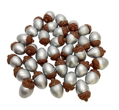 Mini Acorns for Crafts15 Silver Acorn Garden Display Minimal Decoration