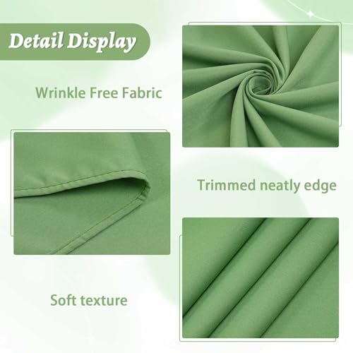 Sage Green Backdrop Curtains 10ft x 8ft Polyster Photo Drapes Fabric for Birthday Party Baby Shower Wedding - color: Sage Green, size: 5ft x 8ft 2 Panels