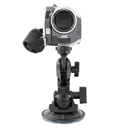 Delkin Devices Fat Gecko Mini Suction Camera Mount - Powerful Suction Cup Camera Mount for Car, Motorcycle, Desk, Window | Secure and Adjustable Action Camera Holder for Video Recording - style: Fat Gecko Single