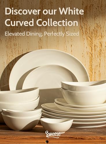 Sweese 4 oz Very Small White Porcelain Bowls - Set of 6 Dipping, Sauce, Salsa & Snack Bowls, Mini Ceramic Bowls for Condiments & Charcuterie - color: White, style: X-Small (4 oz)