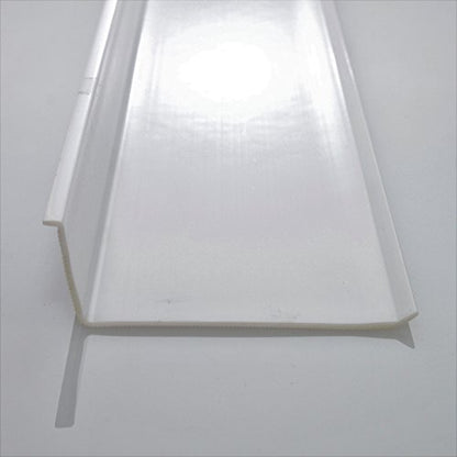Beam Lighting Under Cabinet Light Cover Replacement | White Ribbed Acrylic Diffuser (L-Shaped, 12") - size: 12 Inch, style: L-Shaped